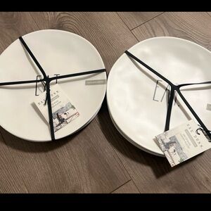 Rae Dunn Melamine dinner plates brand new, 2 sets